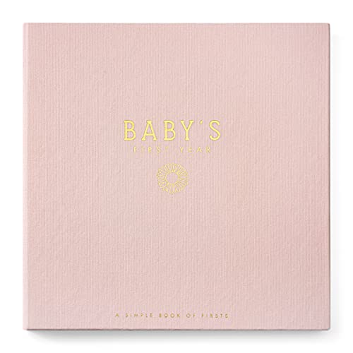 Lucy Darling Wildflower Meadow Theme Luxury Baby Memory Book – First Year Journal Album Photo Book To Capture Precious Memories – Keepsake Pregnancy Baby Record Book For Girl