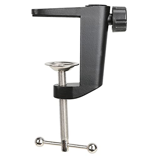 YOUSHARES Table Mount Clamp for Mic – Boom Arm Clamp for Microphone Arm Stand with Adjustable Screw, the Maximum Gap is 55mm/2.16in