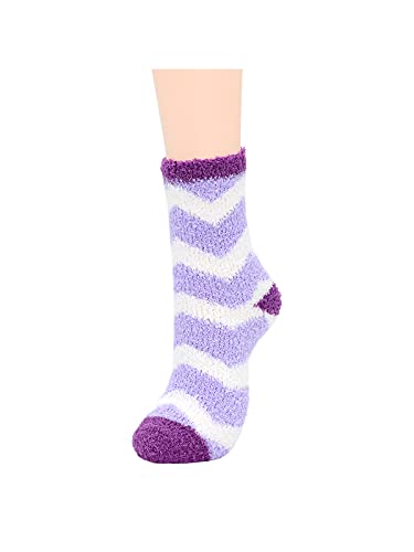 Century Star Womens Fuzzy Socks Soft Fluffy Socks Warm Cozy Socks Sports Athletic Socks Winter Gifts Socks For Christmas 6 Pairs Purple Set One Size | The Storepaperoomates Retail Market - Fast Affordable Shopping