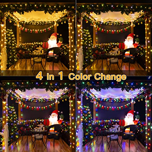 Ollny Christmas Lights Outdoor, 262FT 800 LED Christmas Lights, 11 Modes Color Changing String Lights Remote, Warm White & Multicolor Fairy Lights, for Xmas Tree Indoor Decorations (Green Wire) | The Storepaperoomates Retail Market - Fast Affordable Shopping