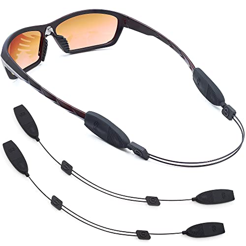Eye Glasses String Strap Holder – No Tail Glasses Strap – Adjustable Eyeglass Strap – Wired Sunglasses Strap for Men – 15″ Glass Lanyard for Women – 2 Cords