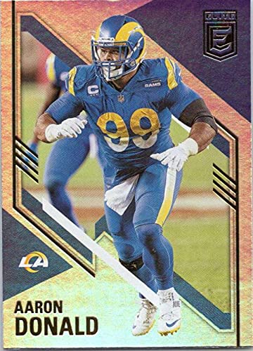 2021 Donruss Elite #50 Aaron Donald Los Angeles Rams Official NFL Football Trading Card in Raw (NM or Better) Condition