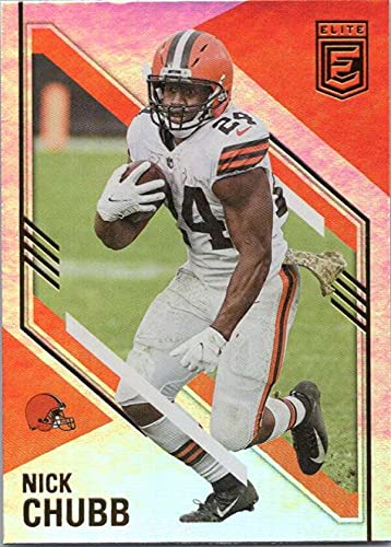 2021 Donruss Elite #72 Nick Chubb Cleveland Browns Official NFL Football Trading Card in Raw (NM or Better) Condition