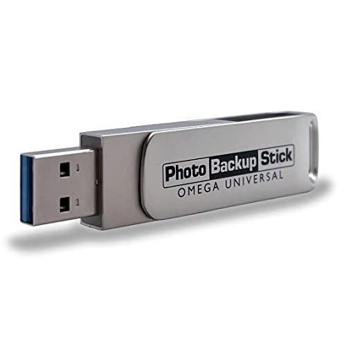 Photo Backup Stick Omega Universal Picture and Video Backup for Any Device – iPhone, Android, Computer, Tablets (64GB)
