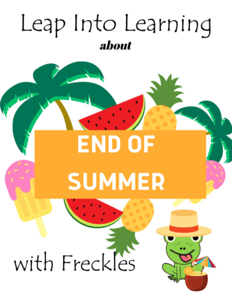 End of Summer Themed Learning Packet