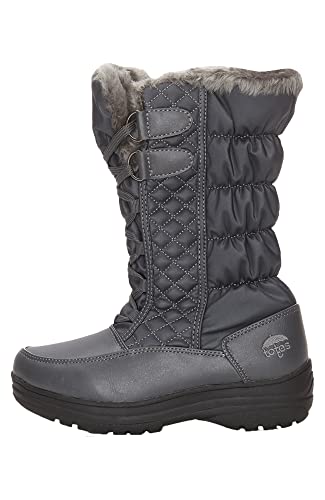 totes Women’s JAMI Snow Boot, Silver, 8 Wide