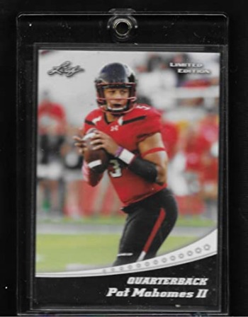 PATRICK”PAT” MAHOMES ROOKIE CARD LEAF LIMITED EDITION IN A MAGNETETIC HARD CASE NFL SUPERSTAR QUARTERBACK 2 TIME SUPER BOWL CHAMP & MVP | The Storepaperoomates Retail Market - Fast Affordable Shopping