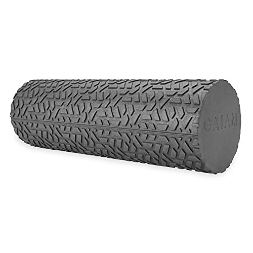 Gaiam Restore Compact Textured Foam Roller for Muscle Repair and Exercise – 12”L X 4″ Diameter Massager Roller – Ideal for Improved Circulation and Easing Muscle Tension