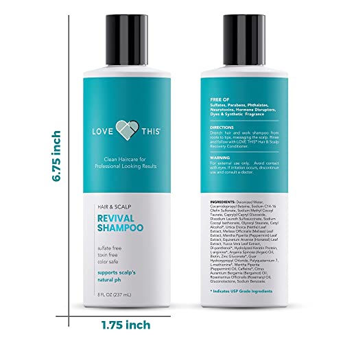 Love This, Biotin Shampoo for All Hair Type Men & Women, Shampoo For Thinning Hair And Hair Loss with DHT Blockers Sulfate Free Shampoo with Powerful Ingredients | 8 Oz, Made in USA | The Storepaperoomates Retail Market - Fast Affordable Shopping