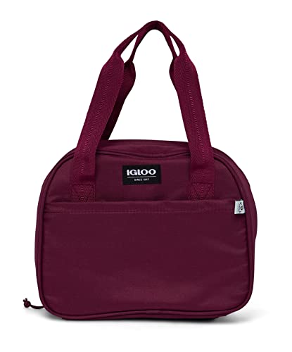 Igloo Black Cherry 10-can Repreve Eco Post-Consumer Plastic Lunch Lily Bag