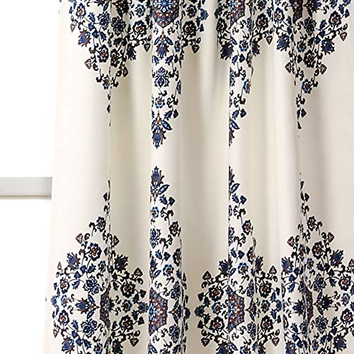 Lush Decor Keya Medallion Room Darkening Window Curtain Panel Pair, 95″ Long x 52″ Wide, Cream | The Storepaperoomates Retail Market - Fast Affordable Shopping