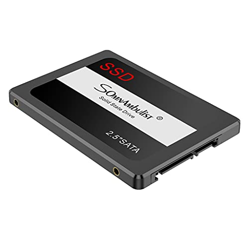 Somnambulist SSD Internal Solid State Drive Disk SATA III 2.5 inch SSD 960GB 2TB Laptop Notebook (Black-960GB)