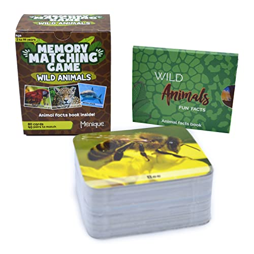 Menique, Wild Animals, Memory Matching Game | The Storepaperoomates Retail Market - Fast Affordable Shopping