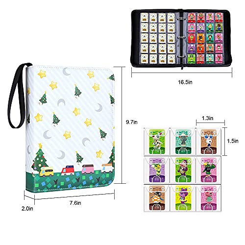 kitguard 300 Pockets Binder Compatible with Mini Size Animal Crossing Amiibo Cards,Legend of Zelda Breath of The Wild Cards, ACNH NFC Tags Game Cards Carrying Case with Sleeves | The Storepaperoomates Retail Market - Fast Affordable Shopping