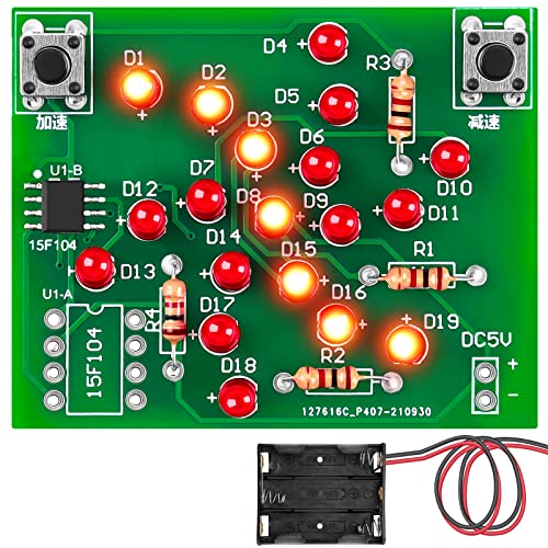 Soldering Practice DIY Electronic Kit – MakerHawk Windmill Flashing Light Adjustable Speed PCB Board Educational Science Kit for Kids Adults