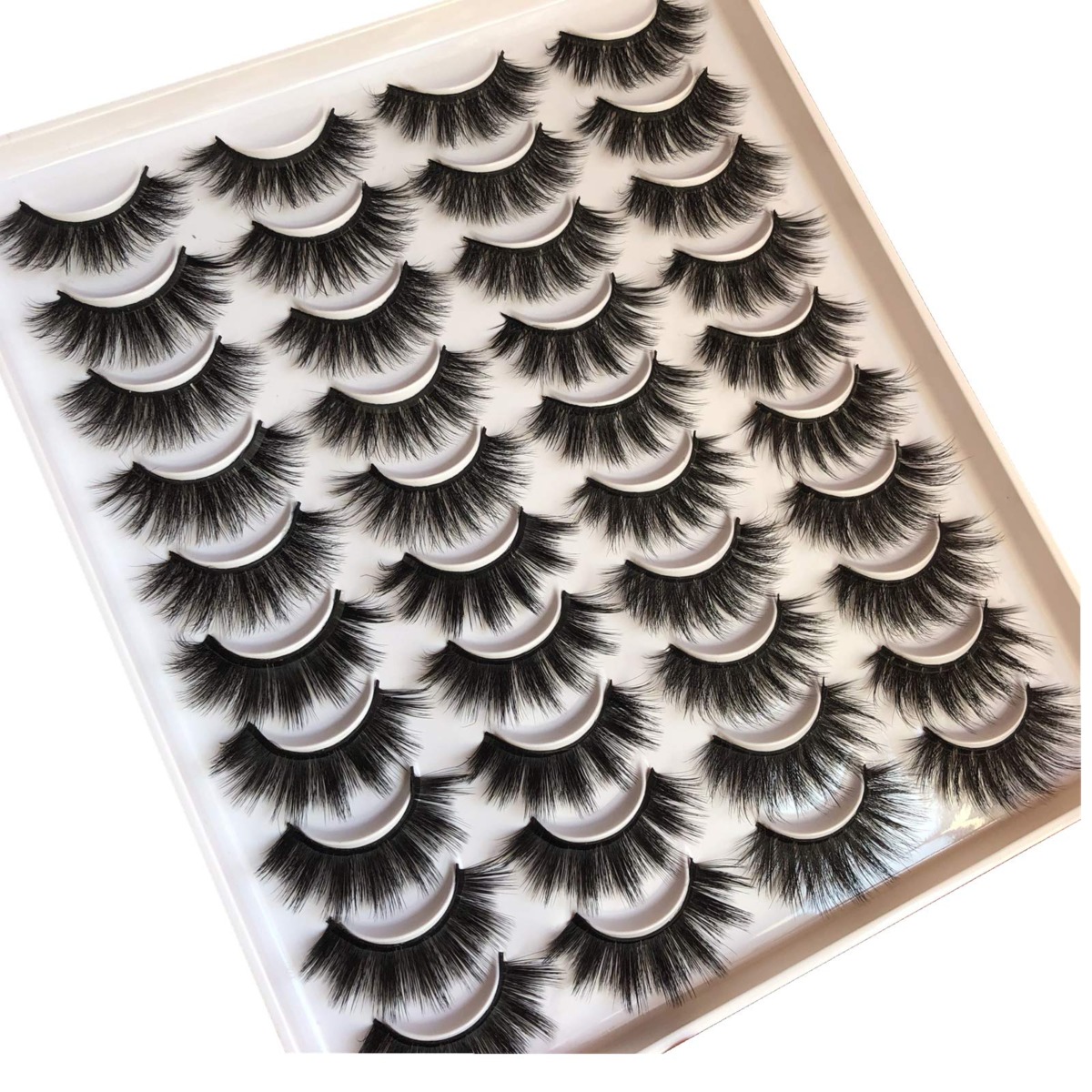 Gmagictobo Mink Lashes Pack 20MM Thick Fluffy Faux Mink Lashes Pack 20 Pairs 4 Styles 3D False Eyelashes Dramatic Long Handmade Strip Face Eyelashes Multipack | The Storepaperoomates Retail Market - Fast Affordable Shopping