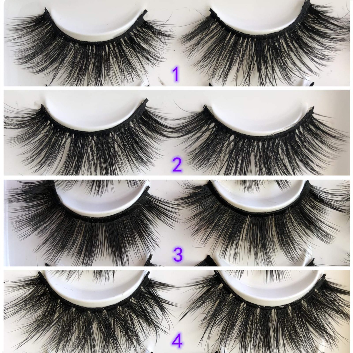 Gmagictobo Mink Lashes Pack 20MM Thick Fluffy Faux Mink Lashes Pack 20 Pairs 4 Styles 3D False Eyelashes Dramatic Long Handmade Strip Face Eyelashes Multipack | The Storepaperoomates Retail Market - Fast Affordable Shopping