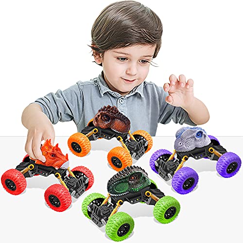 FFTROC Dinosaur Toys for Kids 3-5 Pull Back Cars – Toys for 3 4 5 Year Old Boys Toys Gifts for 3 4 5 Year Old Boy Toys Age 3 4 5 Kids Toys for Boys Birthday Gifts