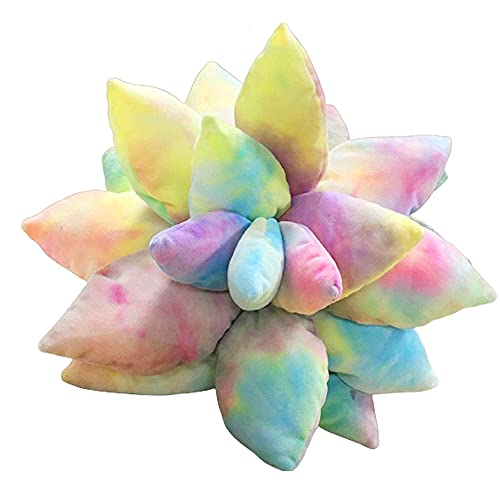 3D Succulents Cactus Pillow, Cute Succulents, for Garden or Green Lovers Baby Green Plant Throw Pillows for Bedroom Room Home Decoration Novelty Plush Cushion