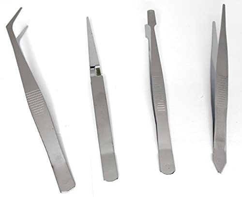 A Miniature Sleigh, Tweezers Precision 4 Piece Tweezer Set 4 Different Style Precision Tweezers