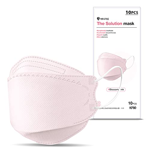 ANYGUARD The Solution Mask [Made in Korea] KF80 KIDS -10 Individual Packages into Recyclable Paper – Exceptionally Breathable (Blossom Pink)