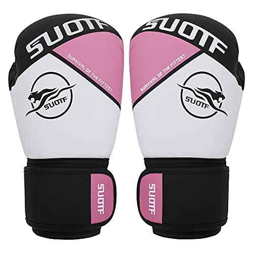 SUOTF Boxing Gloves for Women Punching Bag Gloves Muay Thai Adults MMA Training Gloves Men Pink 10oz | The Storepaperoomates Retail Market - Fast Affordable Shopping