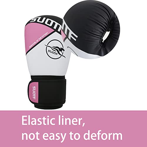 SUOTF Boxing Gloves for Women Punching Bag Gloves Muay Thai Adults MMA Training Gloves Men Pink 10oz | The Storepaperoomates Retail Market - Fast Affordable Shopping