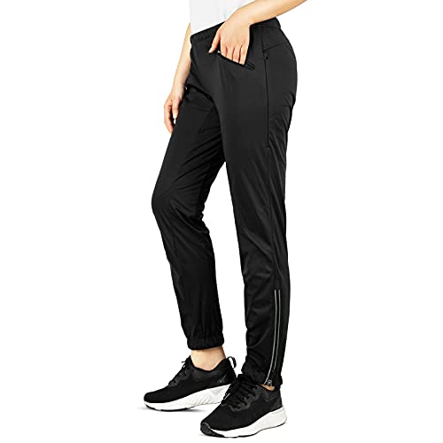 33,000ft Women’s Cycling Pants Mountain Bike Waterproof Windproof Breathable Athletic Sweatpants for Hiking Multi Sports Black