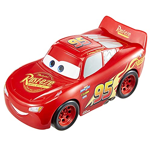 Disney GXT29​ and Pixar Cars Track Talkers Lightning McQueen, 5.5-in, Authentic Favorite Movie Character Sound Effects Vehicle, Fun Gift for Kids Aged 3 Years and Older, Multicolor