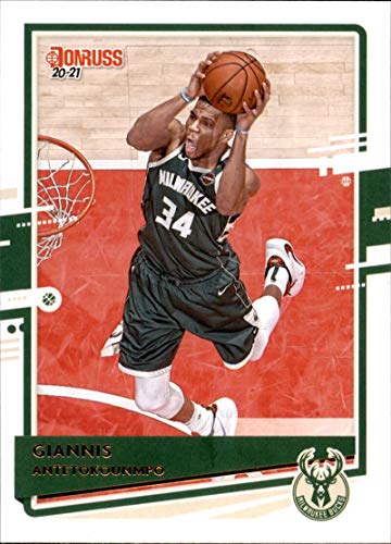 2020-21 Donruss #104 Giannis Antetokounmpo Milwaukee Bucks Basketball Card