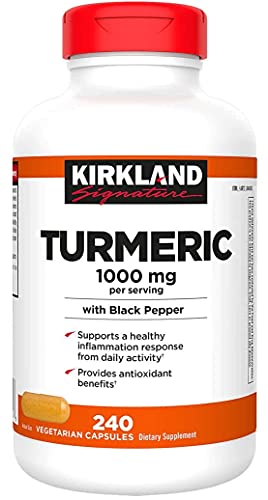 Just Grown Turmeric 1000 mg., 240 Capsules (1 Pack)