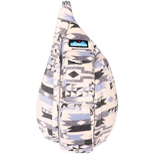 KAVU Mini Polar Rope Sling Crossbody Fleece Polyester Bag – Winter Arcade