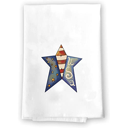 Memorial Day 4th of July Summer Home Decor Decorative Kitchen and Bath Hand Towels | American Flag | Spring Fall Accents | Red White and Blue Towel Home Holiday USA Decorations