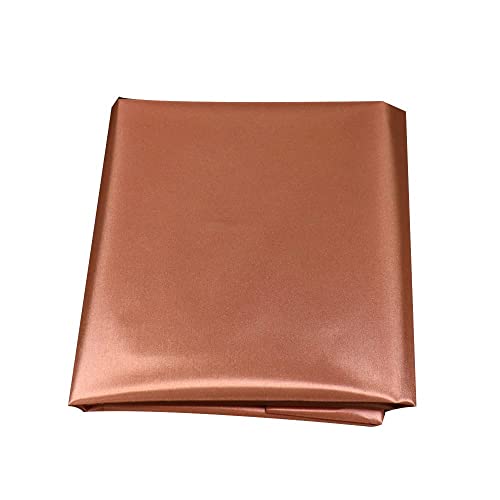 LOOGOOL Copper Fabric Blocking RFID/RF-Reduce EMF/EMI Protection Conductive Fabric Anti-Radiation Military Grade Shielding Fabric 78 inch x43 inch , Gold