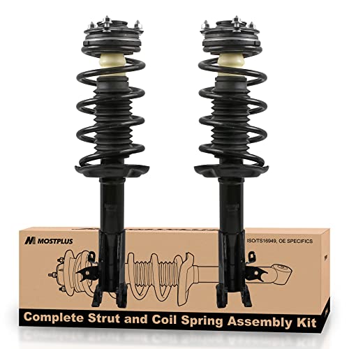 MOSTPLUS 2PCS Front Complete Struts Coil Spring Assembly 172286 172287 11815 11816 Compatible with 2006-2011 Honda Civic / Acura CSX