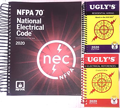 BMO NEC 2020 NFPA 70 Spiral Bound National Electric Code + UGLY Electrical REF 2020 + Residential Wiring 2020