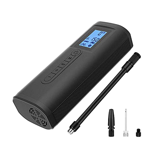 Cordless Tire Inflator Portable Air Compressor for Car, Bike Pump Electric Battery Powered, 150PSI Auto Shut-Off