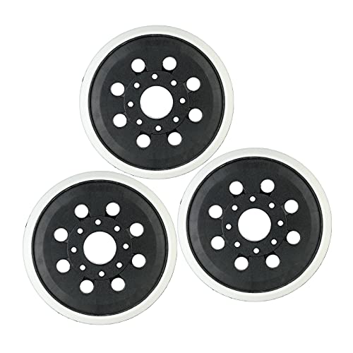 5 Inch Hook & Loop Replacement Orbital Sander Backing Pad for Bosch RS034 RS035 Compatible with Bosch Models ROS10 ROS20 ROS20VS ROS20VSC ROS20VSK (3 Pack)