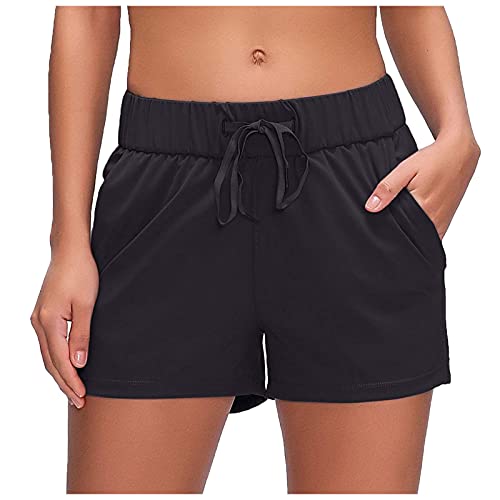 BODOAO Quick-Dry Loose Running Shorts for Women Sports Workout Shorts Sport Gym Athletic Active Workout Shorts with Pockets