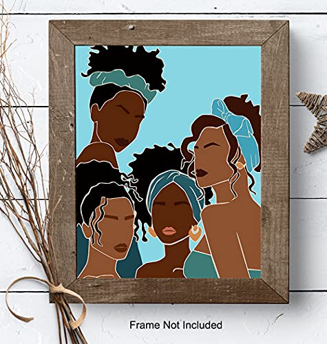 African American Wall Art – African American Bathroom Wall Decor – Teal Blue Bath Decorations Accessories – African American Women – Light Blue Decor -Black Woman -Black Culture Gifts -Black Wall Art | The Storepaperoomates Retail Market - Fast Affordable Shopping