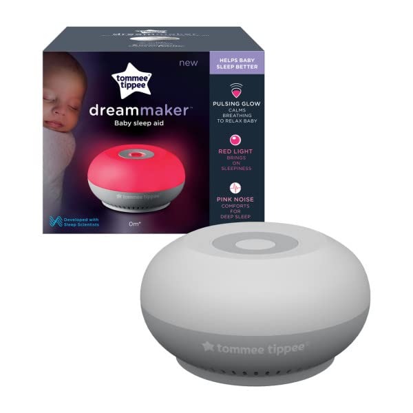 Tommee Tippee Dreammaker Baby Sleep Machine | Pink Noise Sound Machine, Red Night Light | Scientifically Proven, Smart CrySensor