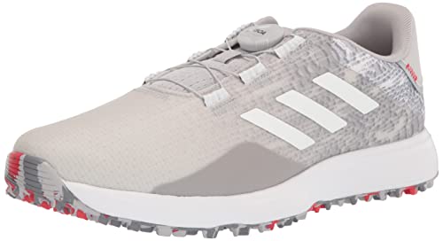 adidas mens S2g Boa Wide Spikeless Golf Shoe, Grey Two/Footwear White/Grey Three, 10.5 US