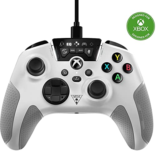 Turtle Beach Recon Controller Wired Gaming Controller for Xbox Series X|S, Xbox One & Windows 10 & 11 PCs – Featuring Remappable Buttons, Audio Enhancements, and Superhuman Hearing – White