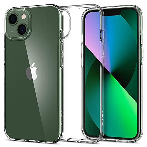 Spigen Liquid Crystal [Anti-Yellowing Technology] Designed for iPhone 13 Case (2021) – Crystal Clear