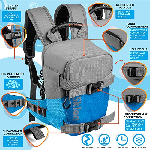 Sklon Ski and Snowboard Harness Trainer Backpack for Kids – Teach Your Child The Fundamentals of Skiing and Snowboarding – Premium Training Leash Equipment Prepares Them to Handle The Slopes | The Storepaperoomates Retail Market - Fast Affordable Shopping