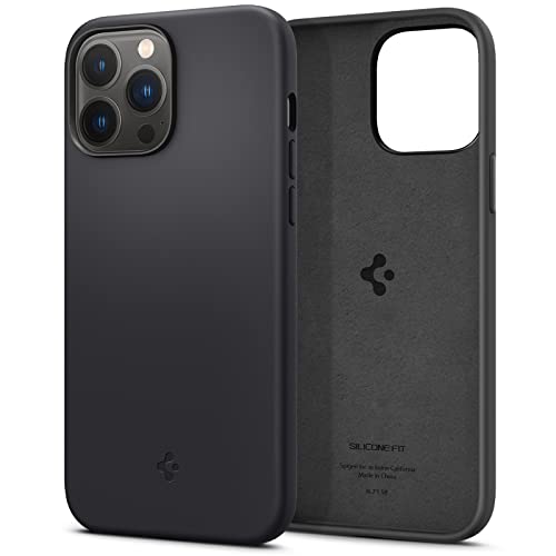 Spigen Silicone Fit Designed for iPhone 13 Pro Max Case (2021) – Black