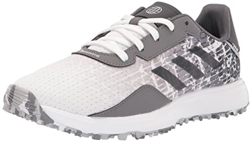 adidas Junior S2G Spikeless Golf Shoes, Footwear White/Grey Four/Grey Six, 4 US Unisex Big Kid