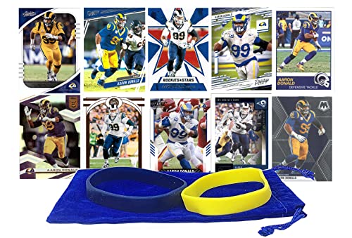 Aaron Donald Football Cards Assorted (10) Bundle – Los Angeles Rams Trading Cards