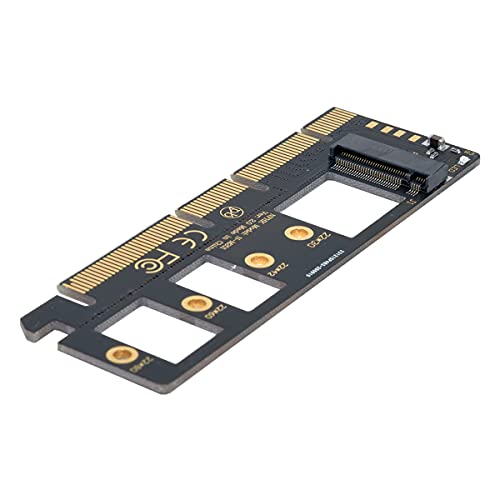 Cablecc NGFF M-Key NVME M.2 SSD to PCI-E Express 3.0 16x X4 Adapter Without Bracket Black