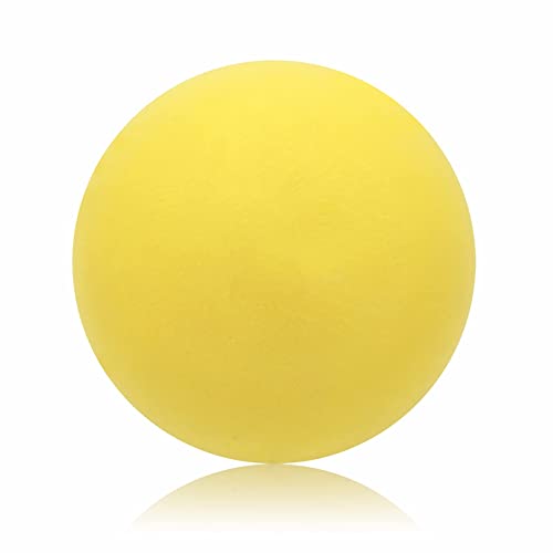 BUHOET 7-Inch Uncoated High Density Foam Ball – for Over 3 Years Old Kids Foam Sports Balls – Soft and Bouncy, Lightweight and Easy to Grasp Foam Silent Balls are Safe for Younger Children (Yellow)